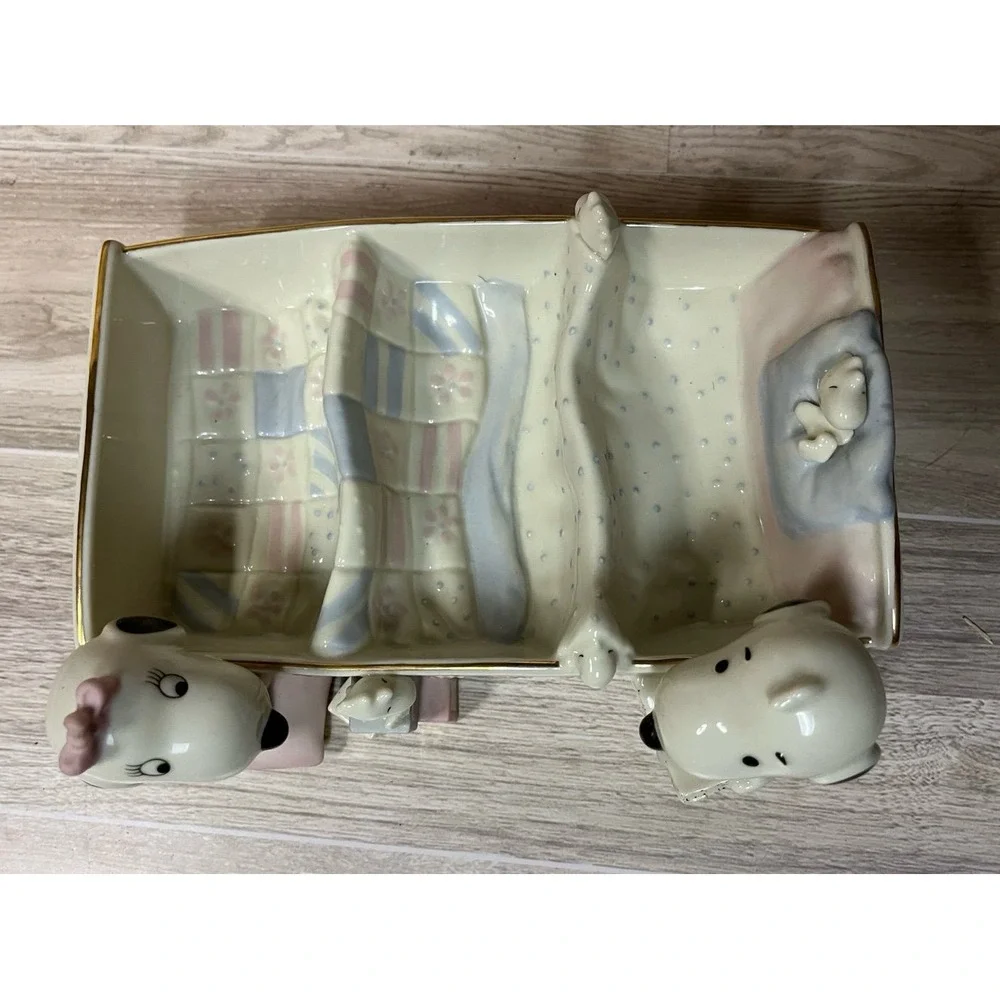 Lenox Baby Snoopy & Woodstock Divided Baby Bowl